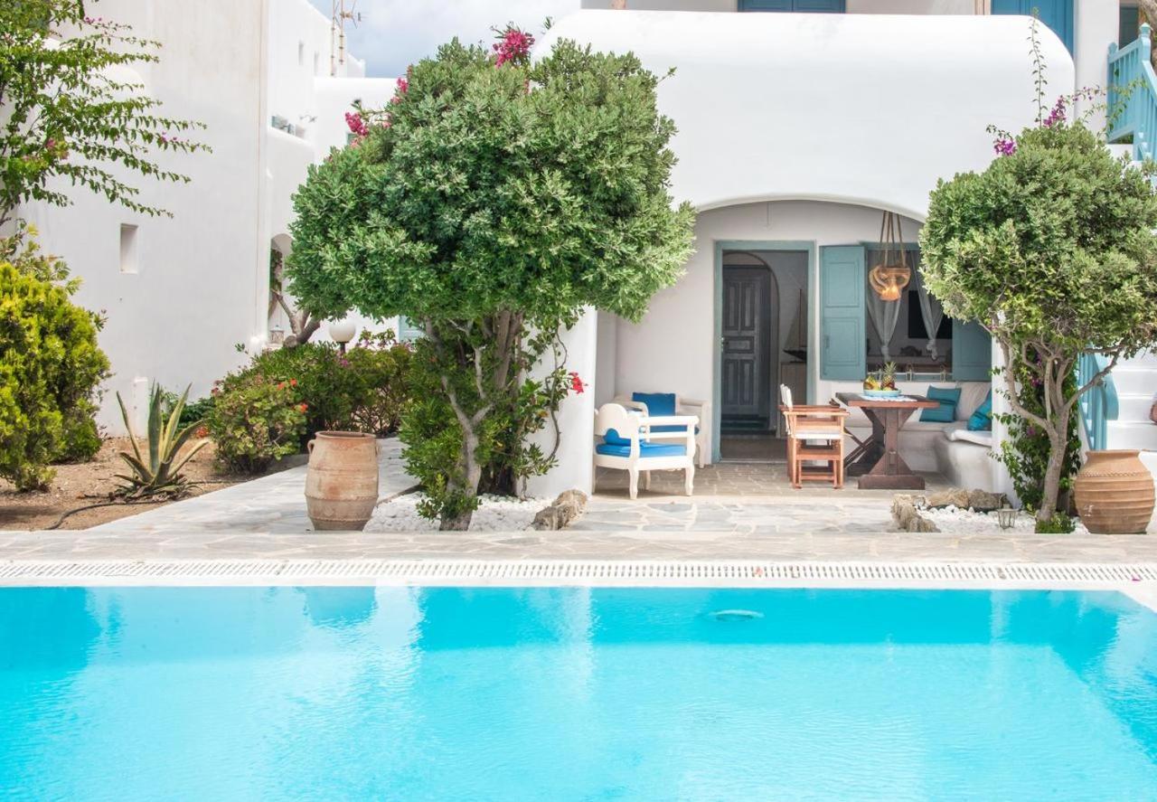 Mykonian Style W Shared Pool Houses & Nighttime Security Guard Орнос Экстерьер фото