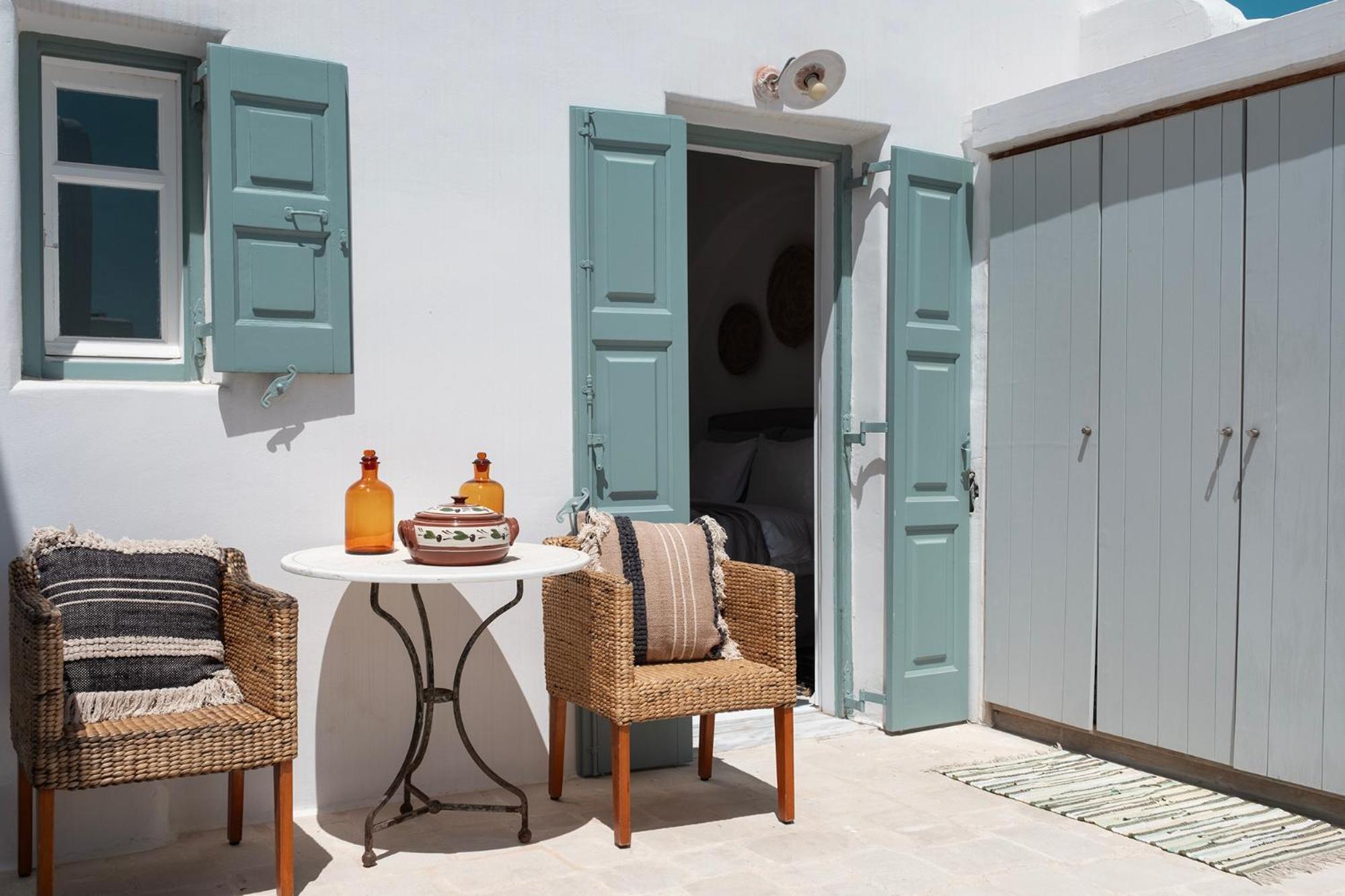 Mykonian Style W Shared Pool Houses & Nighttime Security Guard Орнос Экстерьер фото