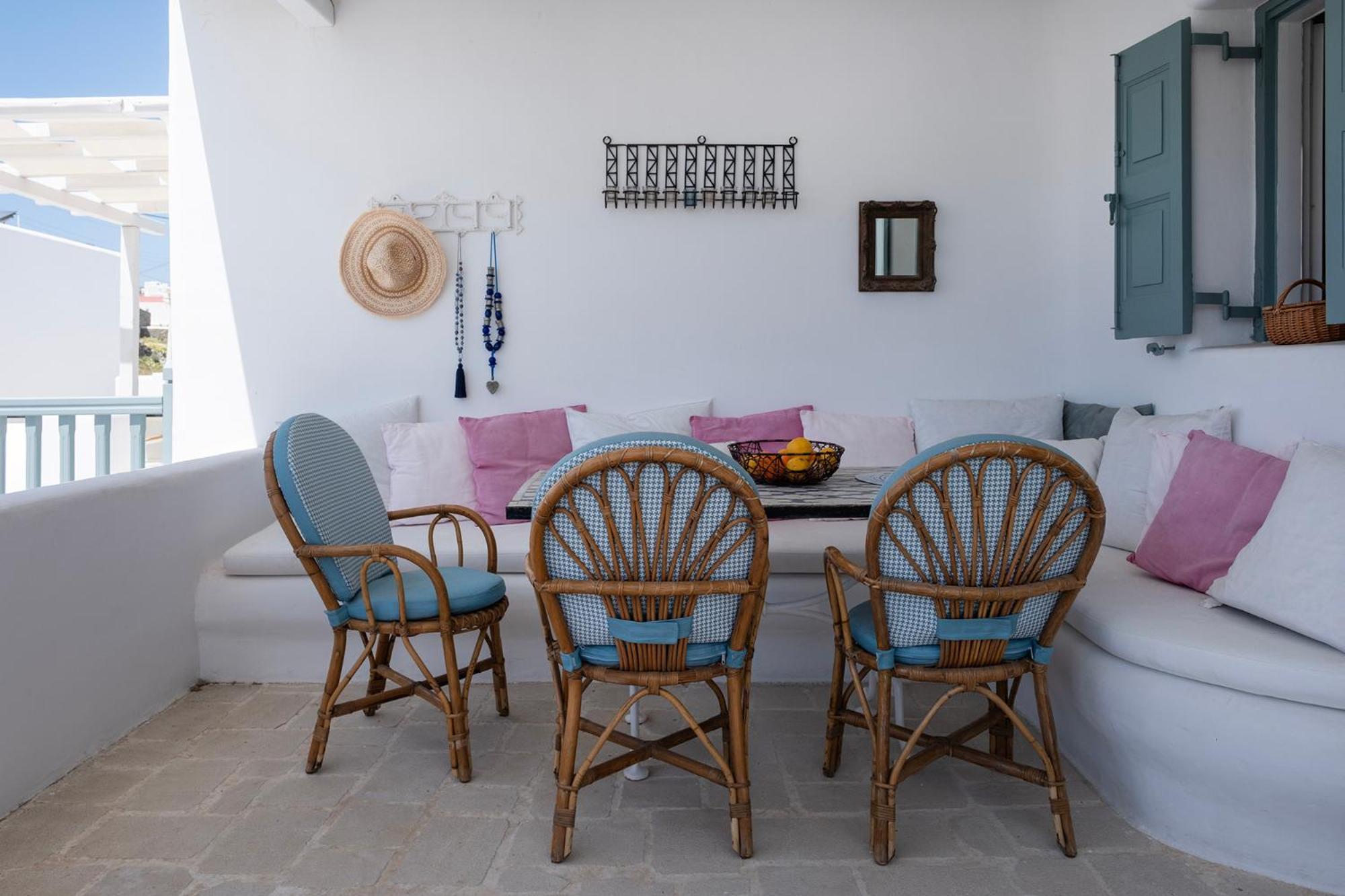 Mykonian Style W Shared Pool Houses & Nighttime Security Guard Орнос Экстерьер фото