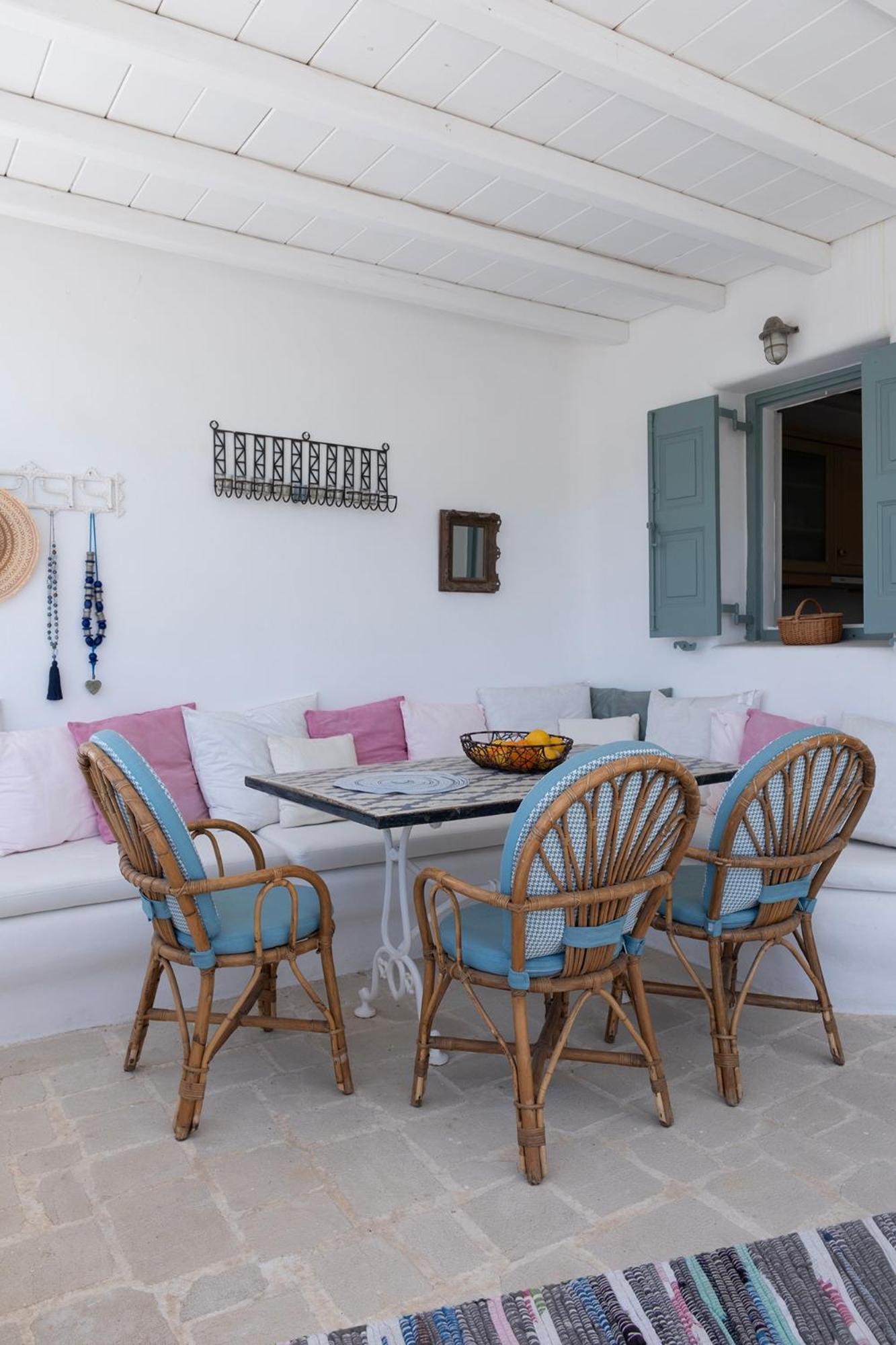 Mykonian Style W Shared Pool Houses & Nighttime Security Guard Орнос Экстерьер фото